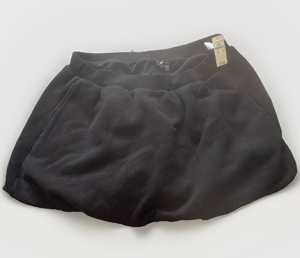 BRAND NEW Aerie Women’s Black Fleece Skirt Size M MPN 170-8499-1845 43094986